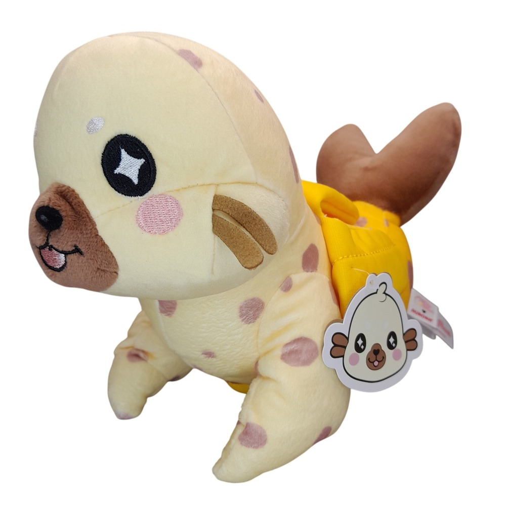 Aurora Tasty Peach Studios Over-Ripe Banana Seal Plush Yellow Spotted‎ 86821 NWT